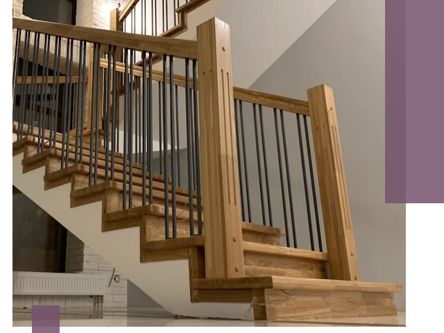Реставрация деревянных и металлических лестниц в Малгобеке