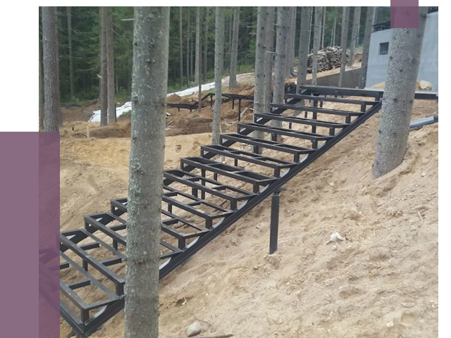 Монтаж металлических лестниц в Малгобеке от 13671 руб. 