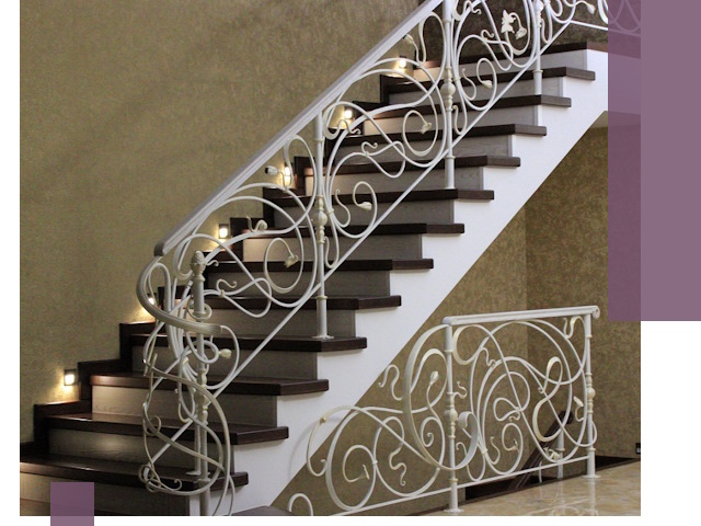 Кованые лестницы под ключ в Малгобеке — изготовление и монтаж