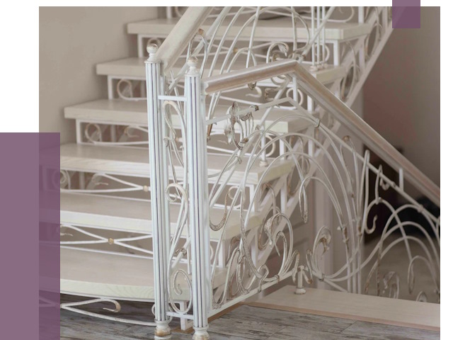 Изготовление кованых лестниц на заказ в Малгобеке от 87703 руб. | ПРОЛЁТ-Млг