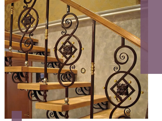 Изготовление кованых лестниц под ключ в Малгобеке