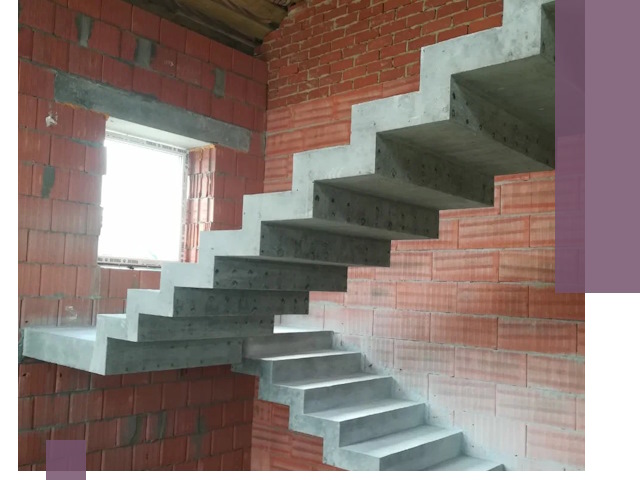 Бетонные лестницы под ключ в Малгобеке: монтаж, демонтаж, ремонт