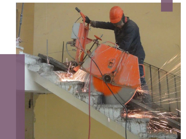 Демонтаж бетонных лестниц в Малгобеке от 4643 руб. за м2 | ПРОЛЁТ-Млг