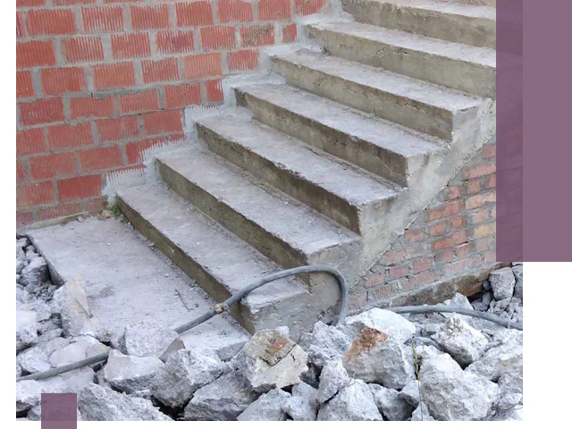 Демонтаж бетонных лестниц в Малгобеке: быстро и безопасно