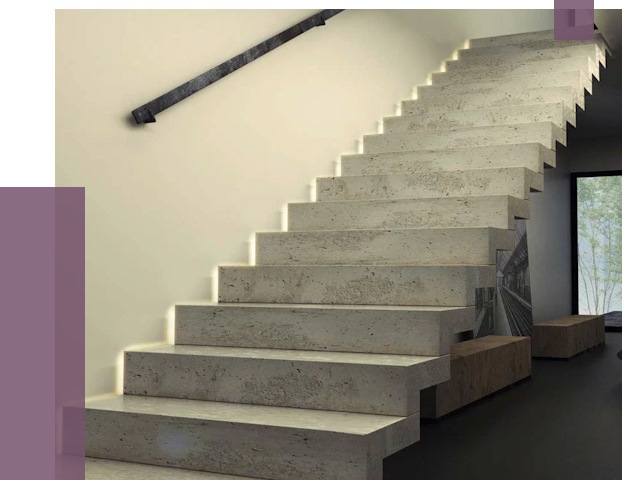 Облицовка бетонных лестниц в Малгобеке от 4643 руб/м2 