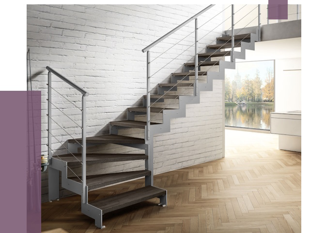 Г-образные лестницы под ключ в Малгобеке от 37403 руб. | ПРОЛЁТ-Млг