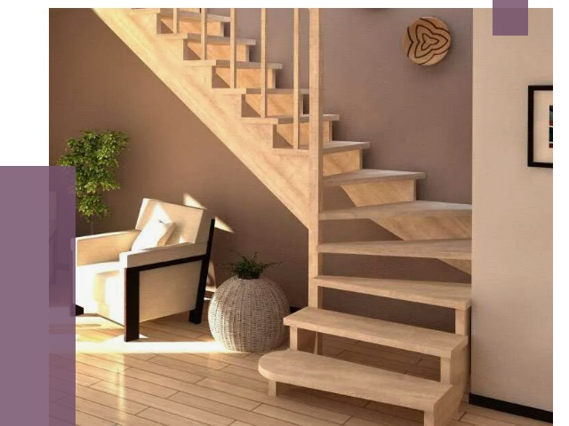 Изготовление Г-образных лестниц в Малгобеке от 19088 руб. 