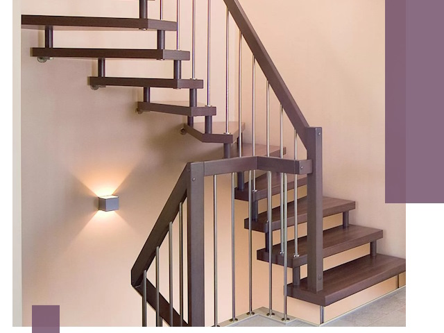 Изготовление лестниц на больцах в Малгобеке под ключ