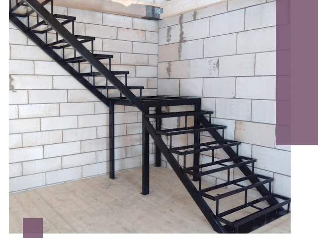 Лестницы на металлокаркасе под ключ в Малгобеке — изготовление и монтаж