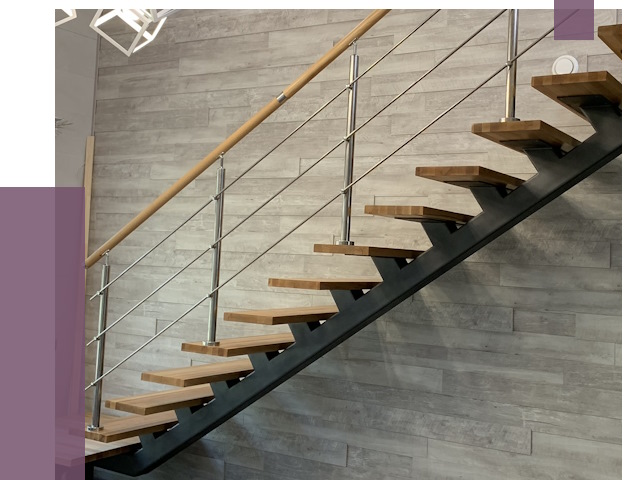 Изготовление лестниц на монокосоуре в Малгобеке от 76869 руб. 