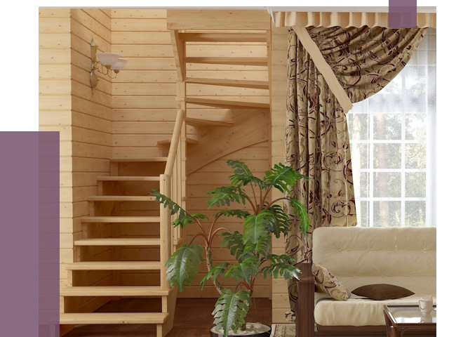 Лестницы для дачи в Малгобеке от 76611 руб.  | ПРОЛЁТ-Млг