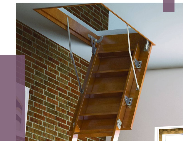 Установка чердачной лестницы в Малгобеке от 7893 руб. | ПРОЛЁТ-Млг