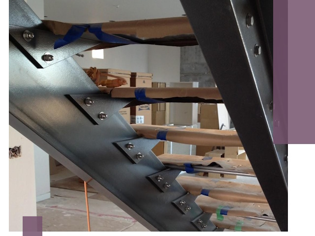 Усиление лестничных конструкций и усиление опор в Малгобеке