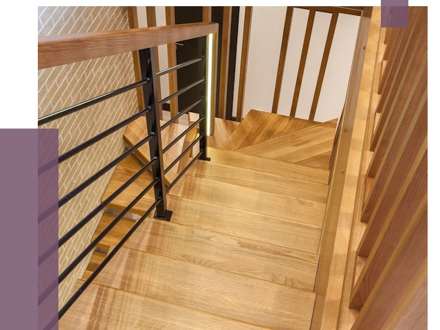 Лестницы из ясеня в Малгобеке под ключ от 10112 руб. 
