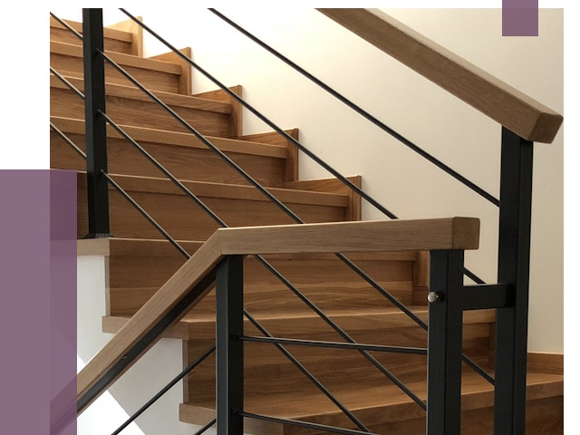 Обшивка металлической лестницы деревом в Малгобеке от 4385 руб.