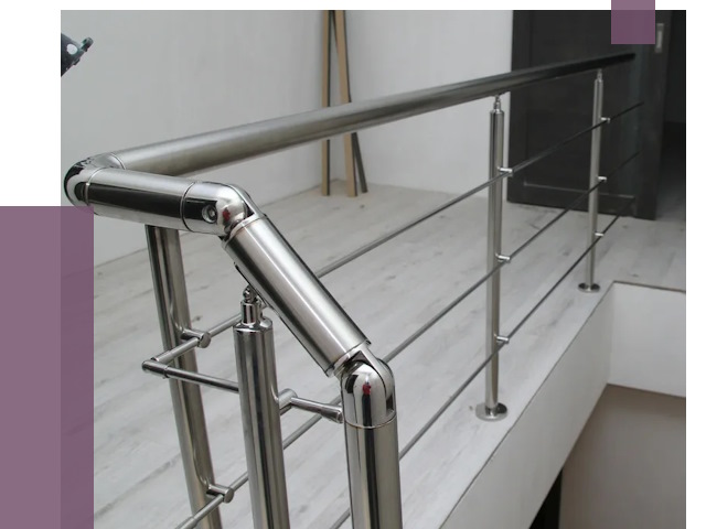 Перила из нержавеющей стали в Малгобеке от 9080 руб. под ключ | ПРОЛЁТ-Млг
