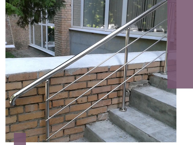 Перила из нержавеющей стали высокого качества в Малгобеке