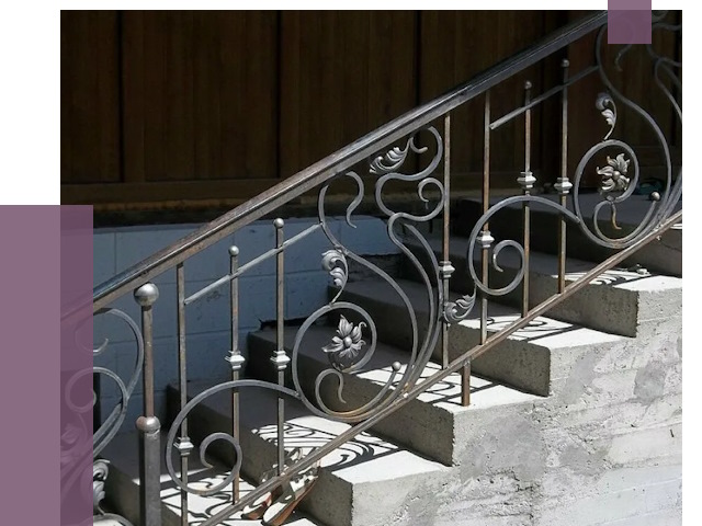 Кованые перила в Малгобеке от 8770 руб. под ключ — качество от ПРОЛЁТ-Млг