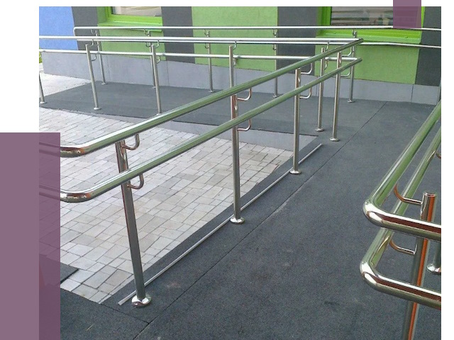 Ограждения пандусов в Малгобеке от 4385 руб. монтаж | ПРОЛЁТ-Млг