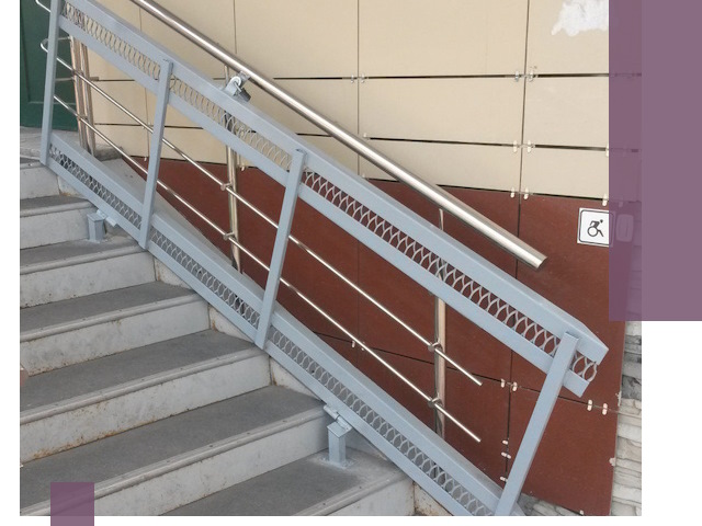 Изготовление откидных пандусов под ключ в Малгобеке