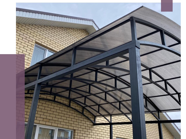 Монтаж козырьков в Малгобеке от 11608 руб. | ПРОЛЁТ-Млг