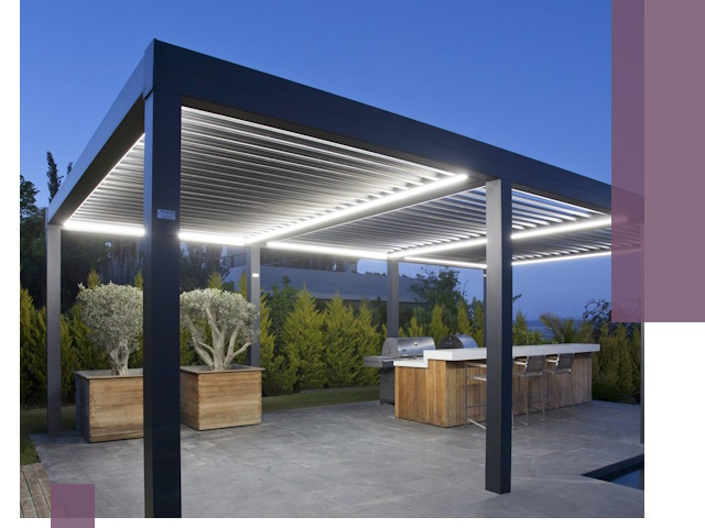 Навесы отдельно стоящие под ключ в Малгобеке из металла и поликарбоната