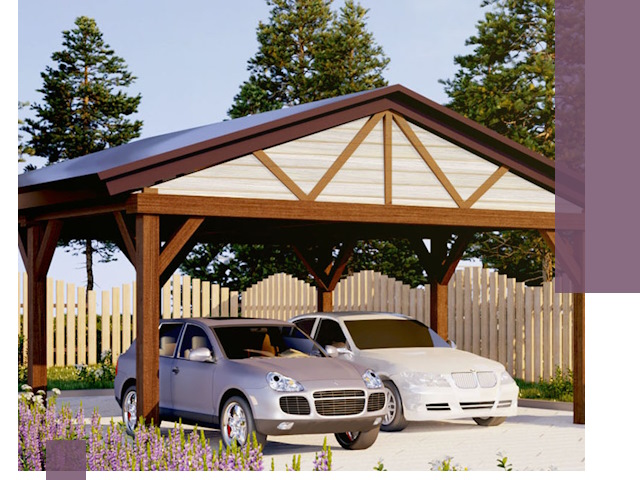 Навесы для автомобиля в Малгобеке — изготовление и монтаж