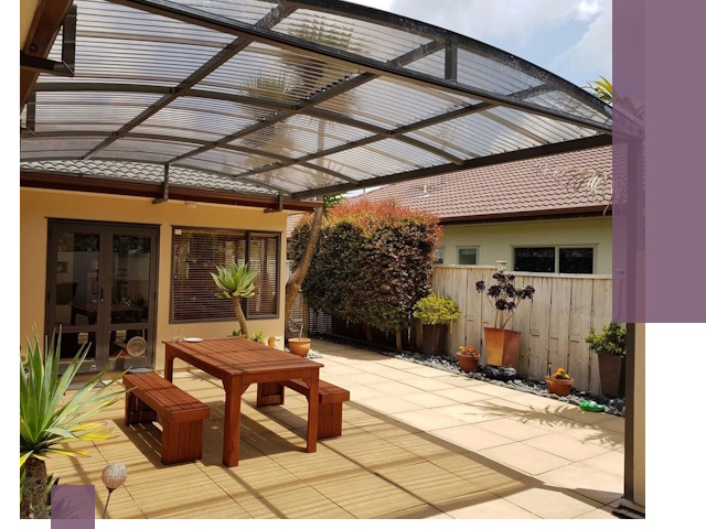 Навесы во двор под ключ в Малгобеке — изготовление и монтаж