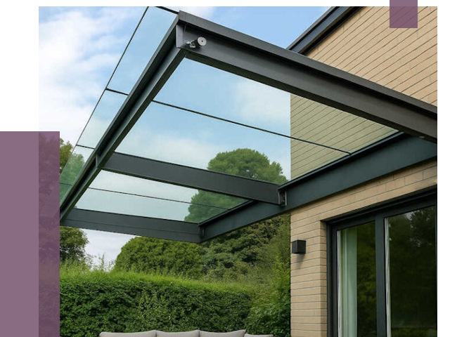 Стеклянные навесы и козырьки в Малгобеке от 12382 руб.