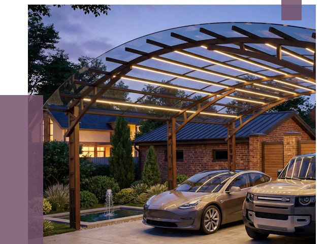 Металлические навесы в Малгобеке от 12794 руб. под ключ — ПРОЛЁТ-Млг