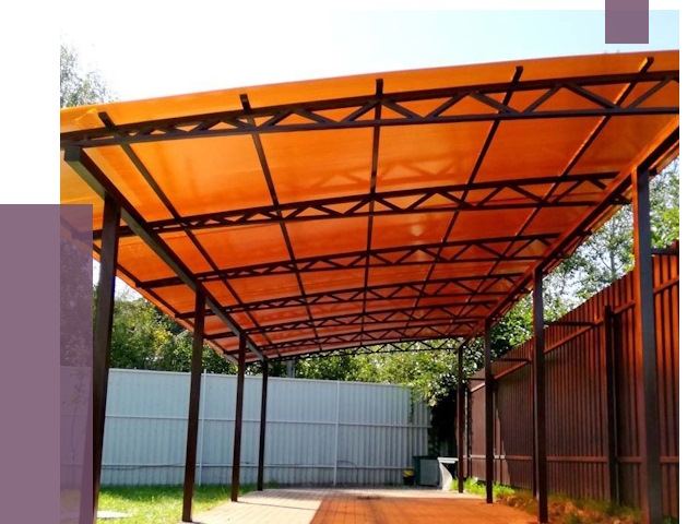 Односкатные навесы под ключ в Малгобеке от 13259 руб. 