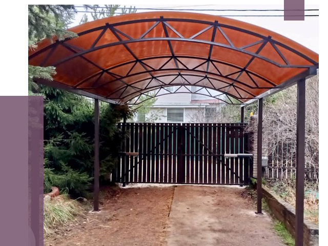 Арочные навесы в Малгобеке от 12846 руб. — изготовление и монтаж | ПРОЛЁТ-Млг