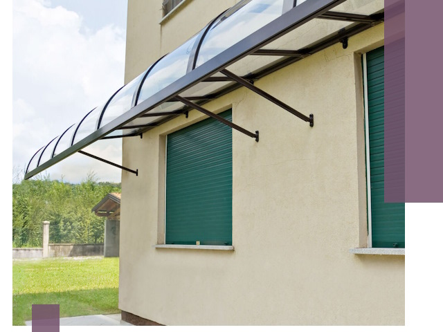 Козырьки над окнами в Малгобеке — изготовление и монтаж по выгоде