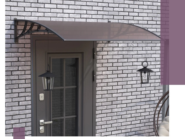 Недорогие козырьки и навесы под ключ в Малгобеке