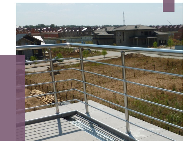 Парапеты из нержавеющей стали в Малгобеке от 8048 руб. за м² | ПРОЛЁТ-Млг