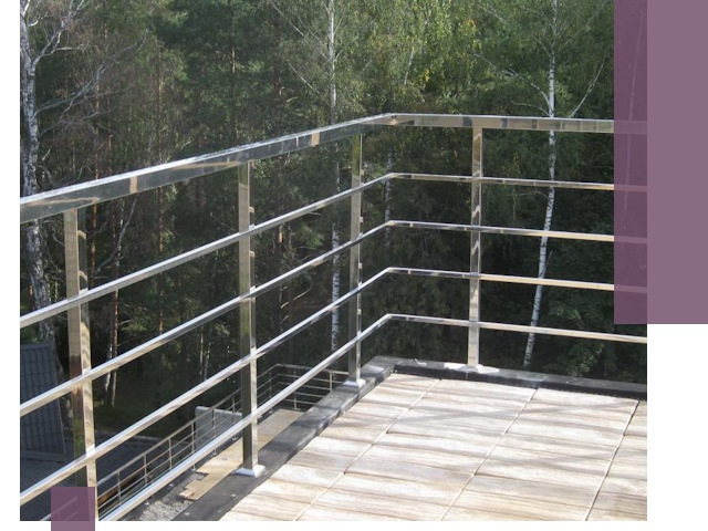 Парапеты из нержавеющей стали в Малгобеке — изготовление и монтаж