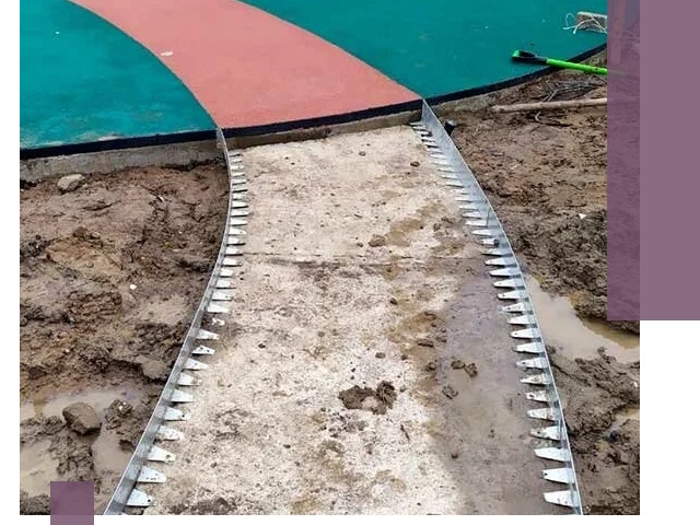 Металлические бордюры для дорожек в Малгобеке — монтаж и изготовление