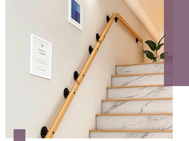 Поручни металлические и деревянные под ключ в Малгобеке